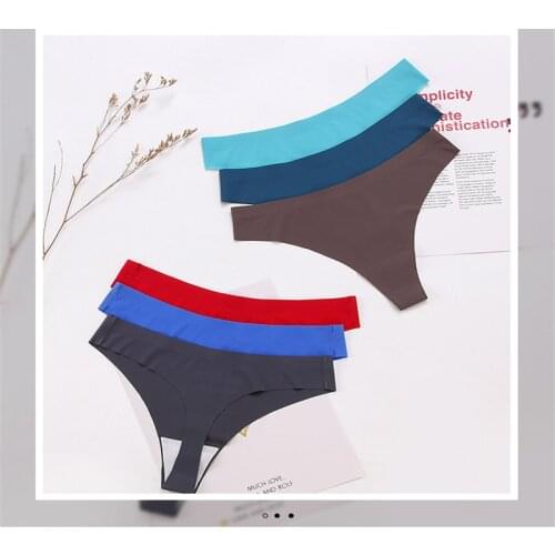 Thongs G Hot Silk Sexy Women String Seamless Panties Low-Rise Ladies T-back Comfortable Lingerie for Female Underwear