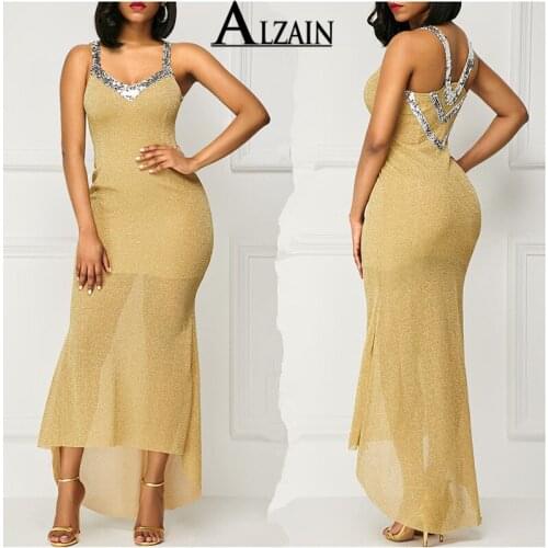 Women Sequin Dress Frauen Elegant Formal Wedding Vestido Sexy Eveing Party Prom Long Maxi Dresses