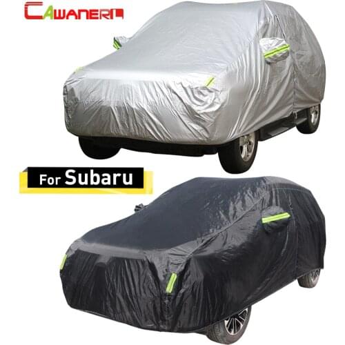 Cawanerl For Subaru Dex XV Justy Forester Legacy Impreza Outback Tribeca Full Car Cover Sun Rain Snow Resistant Waterproof Cover