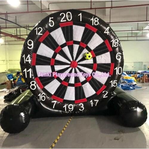 High quality 5m giant inflatable football dart board / soccer dart board game