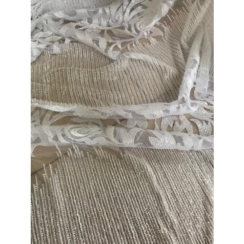 High class S-59188 embroidered net lace for fashion dress