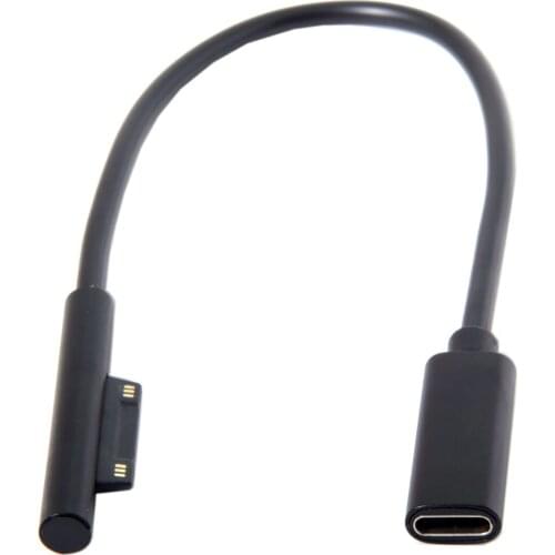 Xiwai USB-C Type C Female Input to DC Cable for Laptop Lenovo ThinkPad X1 Carbon HP Surface Pro3 Pro4 Pro5 Pro6 Book