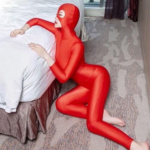 Metelam Women 2 Way Zipper Lycra Zentai Party Costume Bodysuit Catsuit Unitard Jumpsuit