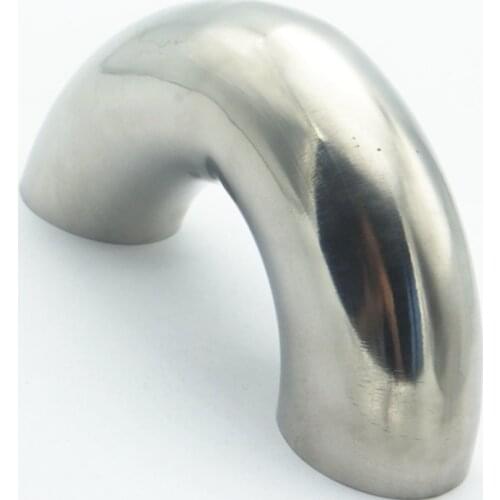 2-1/4" 57mm OD 304 Stainless Steel Sanitary Weld 180 Degree Elbow Pipe Fitting For Home Brew Homebrew Wine Beer Brewing