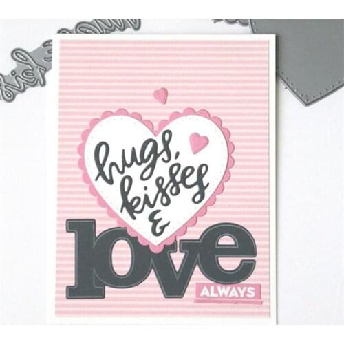 3pcs/Set Stitched Scallop Dotted Hearts Metal Cutting Dies Stencil for DIY Scrapbooking Photo Album Embossing Paper Cards Crafts