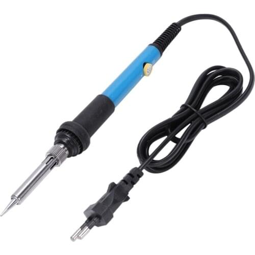 60W Adjustable Temperature Electric Soldering Iron Handle Heat Pencil Tool With Iron Tips Stand For Welding Solder Rework Repair