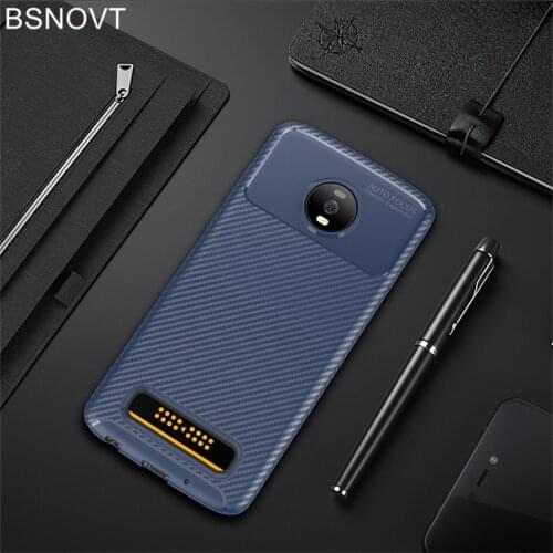 For Motorola Moto Z4 Play Case Soft TPU Silicone Slim Carbon Fiber Case For Motorola Moto Z4 Play Cover For Moto Z4 Play Case
