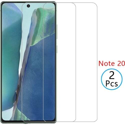 Case for samsung note 20 cover tempered glass screen protector on galaxy not note20 not20 5g 6.7 protective phone coque original