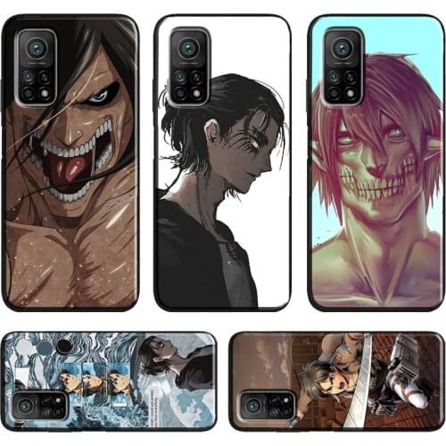 Eren Jaeger Attack On Titan For Xiaomi Mi 10T Pro Mi Note 10 Lite Mi 11 Ultra Case For POCO M3 Pro F3 F2 X3 Pro Cover