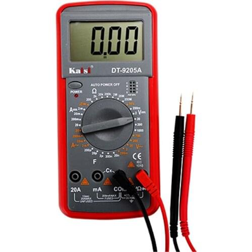 Kaisi Multimeter LCD Digital Handheld Professional Electrical Capacitance Table Digital Automatic Range Tester Accurate Ammeter