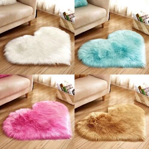 Flower shape Rug Carpets for Living Room Decor Faux Fur Carpet Kids Room Long Plush Rugs for Bedroom Shaggy Area Rug Modern Mat