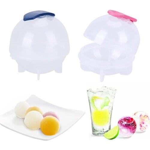 Mini Round Ball IceCube Mold DIY Ice Cream Maker Plastic Ice Mould Whiskey Ice Tray For Bar Tool Kitchen Ice Cream Accessories