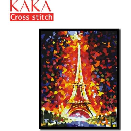 Cross stitch kits,Embroidery needlework sets with printed pattern,11CT-canvas for Home Decor Painting,Landscape Full NCKS003