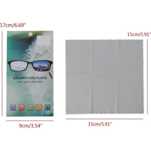Nano Anti Fog Cloth Easy View Pre-moistened Antifog Lens Cloth Eyeglass Defogger 1XCA