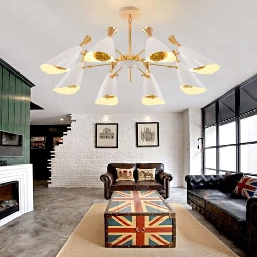 New Modern Scandinavian Musical Horn Pendant Lamp Suspension Light Fixture Lighting Chandelier For Restaurant Living Room PL463