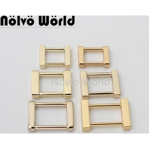 10-50pcs 5 sizes 5 colors 12 15 20mm inner die casting zinc alloy square buckles for purse backpack belt strap connector buckle