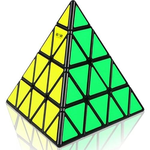 Qiyi 4x4x4 Pyramid Magic Cube 4x4 WCA Competition Learning&Educational ZY-Wisdom Pyramid Puzzle Toys For Children Triangle toy