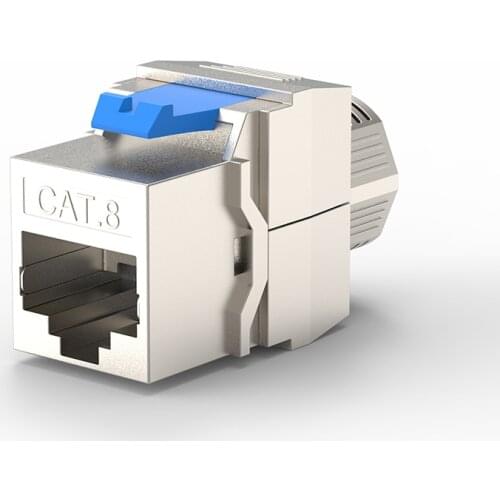 Linkwylan Network RJ45 Cat8 Keystone Jack Module 40G 2000MHz Shielded For Cat 8 Cable Face Plate & Blank Patch Panel