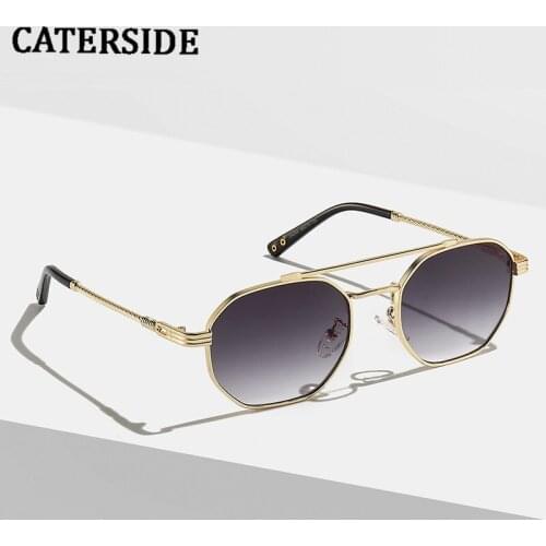 Emosnia Fashion Round Sunglasses Men Women Metal Frame Square Retro Sun Glasses Vintage High Quality Oculos Eyeglasses UV400