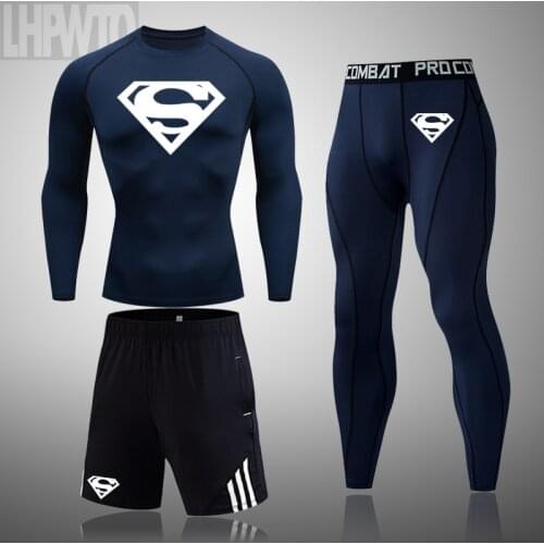 Winter Indoor Thermal Underwear Long-Sleeved Compression Shirt Quick-Drying Fitness Sports Shirt Warm Basic Layer Leggings Men