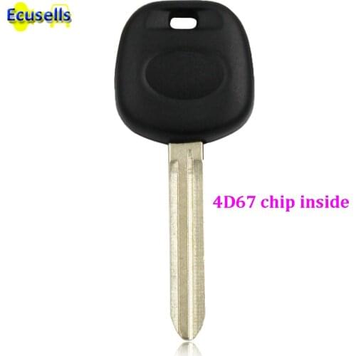 Transponder Ignition blank key with 4D67 chip for Toyota CAMRY AVALON SIENNA LANDCRUISER COROLLA RAV4 TACOMA HIGNLANDER 4Runner