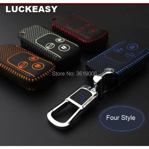LUCKEASY High Quality leather remote key Case Cover Holder For Honda accord SPIRIOR
