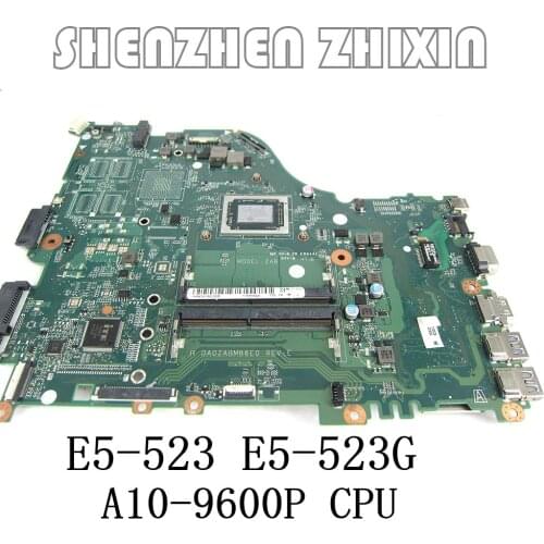 Yourui For Acer Aspire F5-522 E5-523G E5-553 E5-553G Laptop Motherboatd With A10-9600 CPU DA0ZABMB6E0 Fully Tested