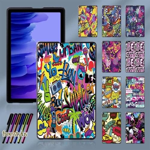 Graffiti Art Series Hard Shell Case Cover for Samsung Galaxy Tab A7 10.4" 2020 T500 T505 Tablet Durable Protective Shell Case
