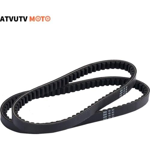 2PCS Drive Belt 669 18 30 For GY6 49cc 50cc 80cc For GY6 50cc 60cc 80cc 137qma 139qmb 1p37qma 1p39qmb Scooter Moped