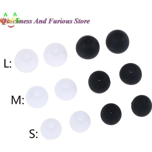 6 Pairs 12 PCS S M L Silicone Earbud Cushion Replacement Headphone Headset Ear pads Gel Covers Tips For Earphone MP3