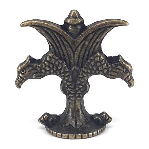 8PCS Single Hole antique furniture Knobs for drawer dresser kitchen cabinet door handles bronze Cupboard pulls Eagle Knobs