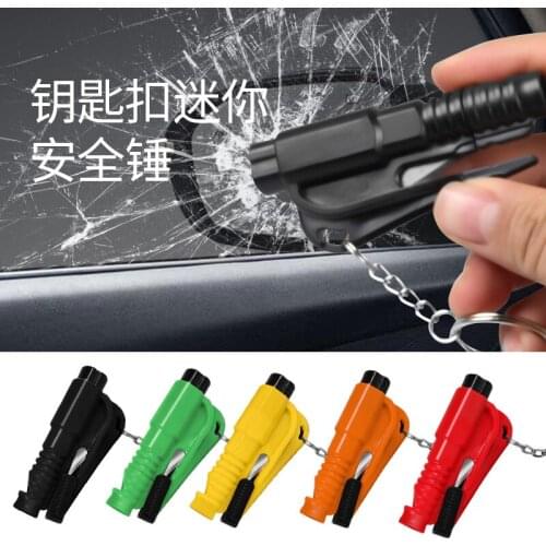 Car three in one mini broken window emergency car safety hammer car key chain safety hammer