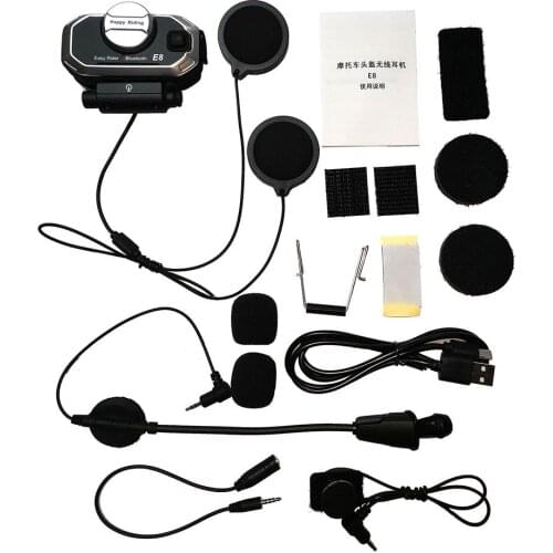 VR robot Waterproof Bluetooth V5.0 Helmet Headset Motorcycle FM Radio Headsets Stereo Helmet Earphone with Handsfree Accessory