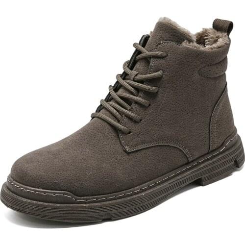 Mens Boots Men 2021 Spring Autumn Casual Boots Shoes Men New Comfy Outdoor Fashion Shoes Man Leather Classic Men Boots 39-44