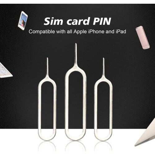 Sim Card PIN Sim Card Tray Pin Eject Tool for Most Smart Phone Card Cutter Pin Removal Tool Phone Tool Metal Pin