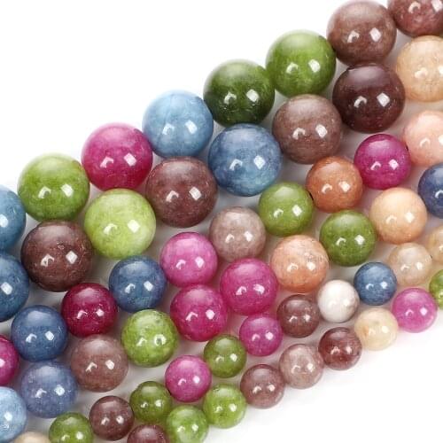 Natural Stone Beads Optimize tourmaline Beads For Jewelry Making Bracelet DIY Accessories Needlework Strand 6-10MM