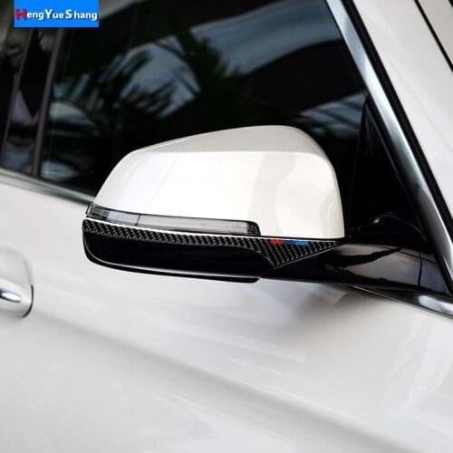 For BMW E60 F10 F07 F01 Carbon Fiber Rearview Mirror Anti-rub Strip 5 Series Car Styling Anti-collision Stickers Accessories