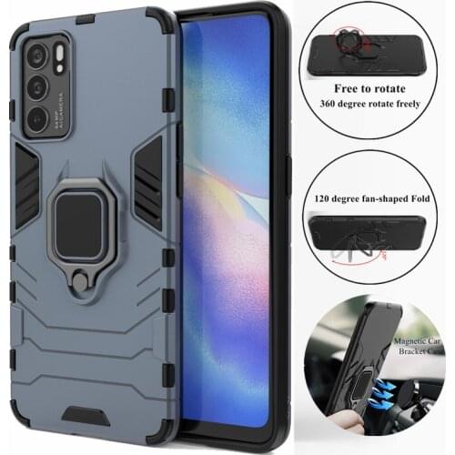 For OPPO Reno6 5G Case For OPPO Reno6 5G Cover Cases Shockproof Silicone Armor PC TPU Protective Phone Bumper For OPPO Reno6 5G
