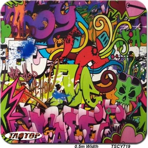 Hydro Printing Film Cartoon TSCY719 0.5M * 20M Aqua Print Film Hydro Dipping Film Water Transfer Printing Film