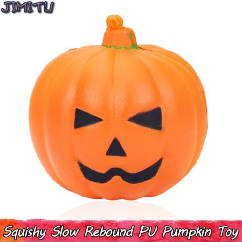 Halloween Pumpkin Squishy Toys Squishies Slow Rising PU Decompression Toy Gifts for Children Creative Squishy Anti Stress Toys