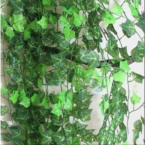 1pcs Artificial Fake Hanging Vine Plant Leaves Garland Home Garden Wall Decoration high quality