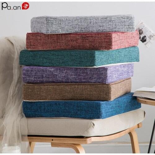 Plus Hard High Density Sponge Sofa Cushion Solid Wood Redwood Chair Cushion Tatami Seat Cushion Outdoor Cushions Home Decor