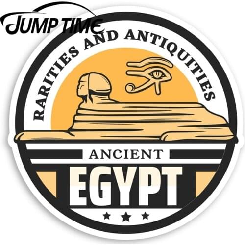 Jump Time Ancient Egypt Vinyl Stickers - Sphinx Egyptian Travel StickerDecal Car Window Bumper Car Accessories