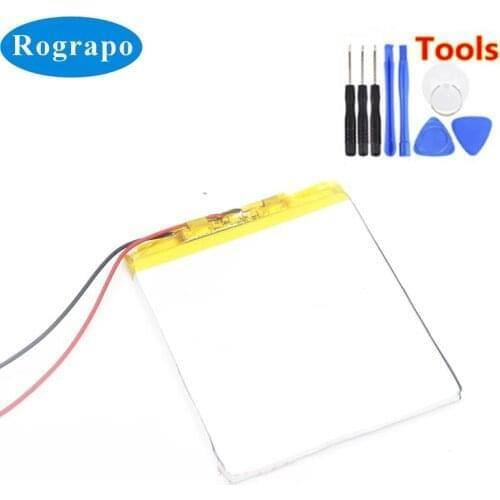New 3.7V 3500mAh Li-Polymer Battery For e-Book WEXLER T7001W / Dexp URSUS P280 Accumulator 2-Wire + Free Tools
