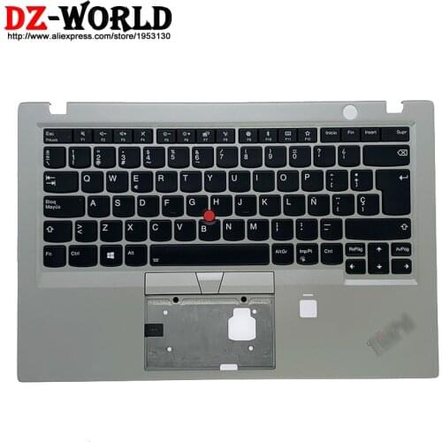 New Palmrest Upper Case With Spain Backlit Keyboard for Lenovo Thinkpad X1 Carbon 5th Gen Laptop C Cover 01LV254 01LX652 01LX612
