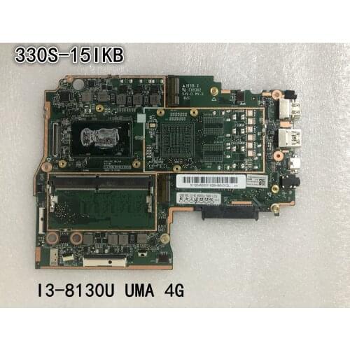 Original laptop Lenovo Ideapad 330S-15IKB Motherboard CPU I3-8130U UMA 4G FRU 5B20R07220