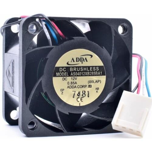 Original AS0412XB285BA1 4cm 4028 40mm fan 40x40x28mm DC12V 0.85A 4 line server power cooling fan