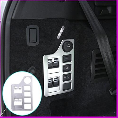 For Land Rover Discovery 5 Trunk Seat Power Adjustment Panel Abs Chrome Plated Car Accessories Interior Trim Button Frame