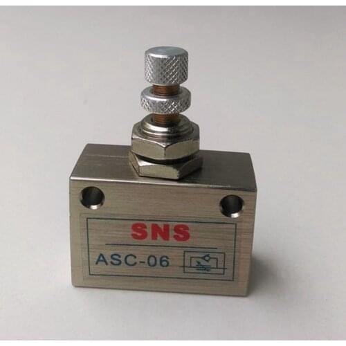 ASC-06 1/8'' Speed Control Flow Control Valve Pneumatic Solenoid Valve