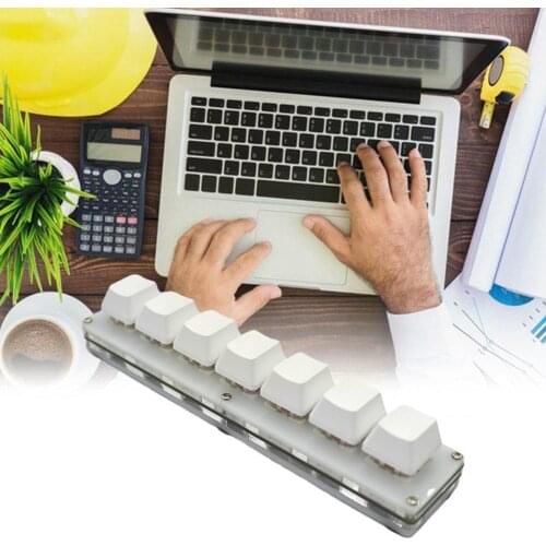 Portable 7 Keys Keyboard USB Interface Custom Macro Computer Mechanical PC Desktop For Android Support Laptop Keyboard Q4O4
